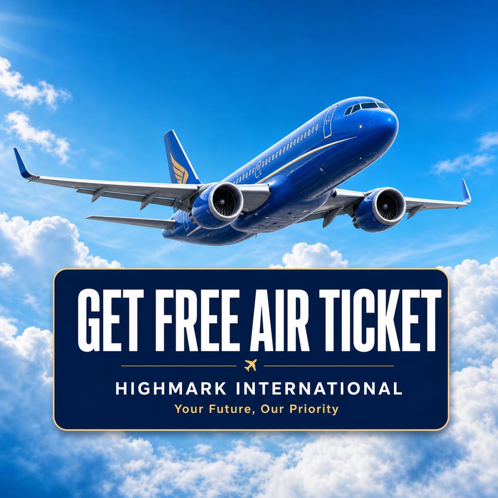 Free air ticket offer for students travelling abroad